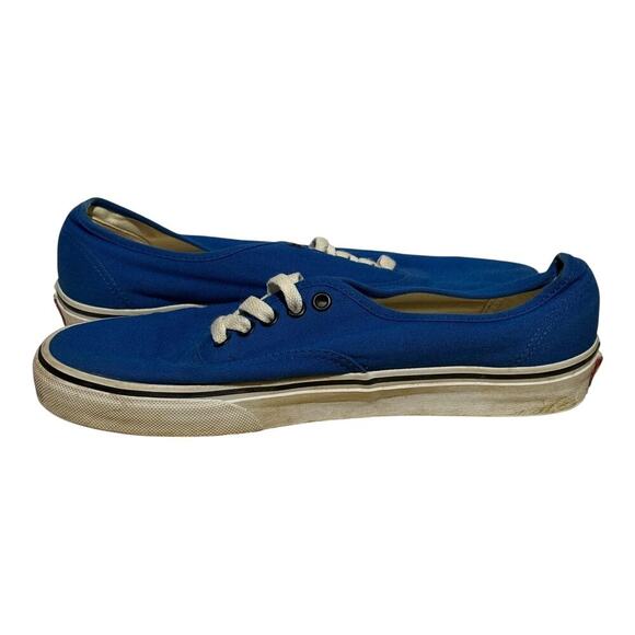 Vans Authentic Blue Canvas Low-Top Skate Sneakers Men’s Size 9.5 - Picture 5 of 8